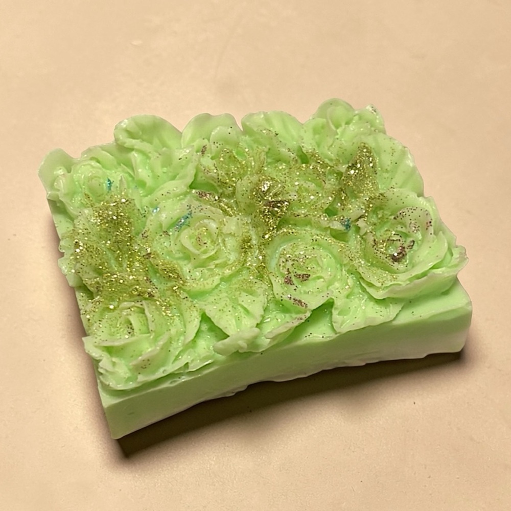 Fruity pebbles Scent 3D roses soap 2x3 inch 4oz shea butter & goat milk